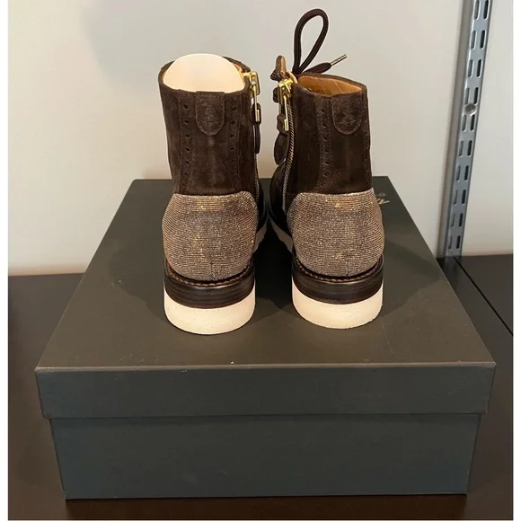 The Office Of  Angela Scott - Brown Suede Boots - Picture 5 of 13